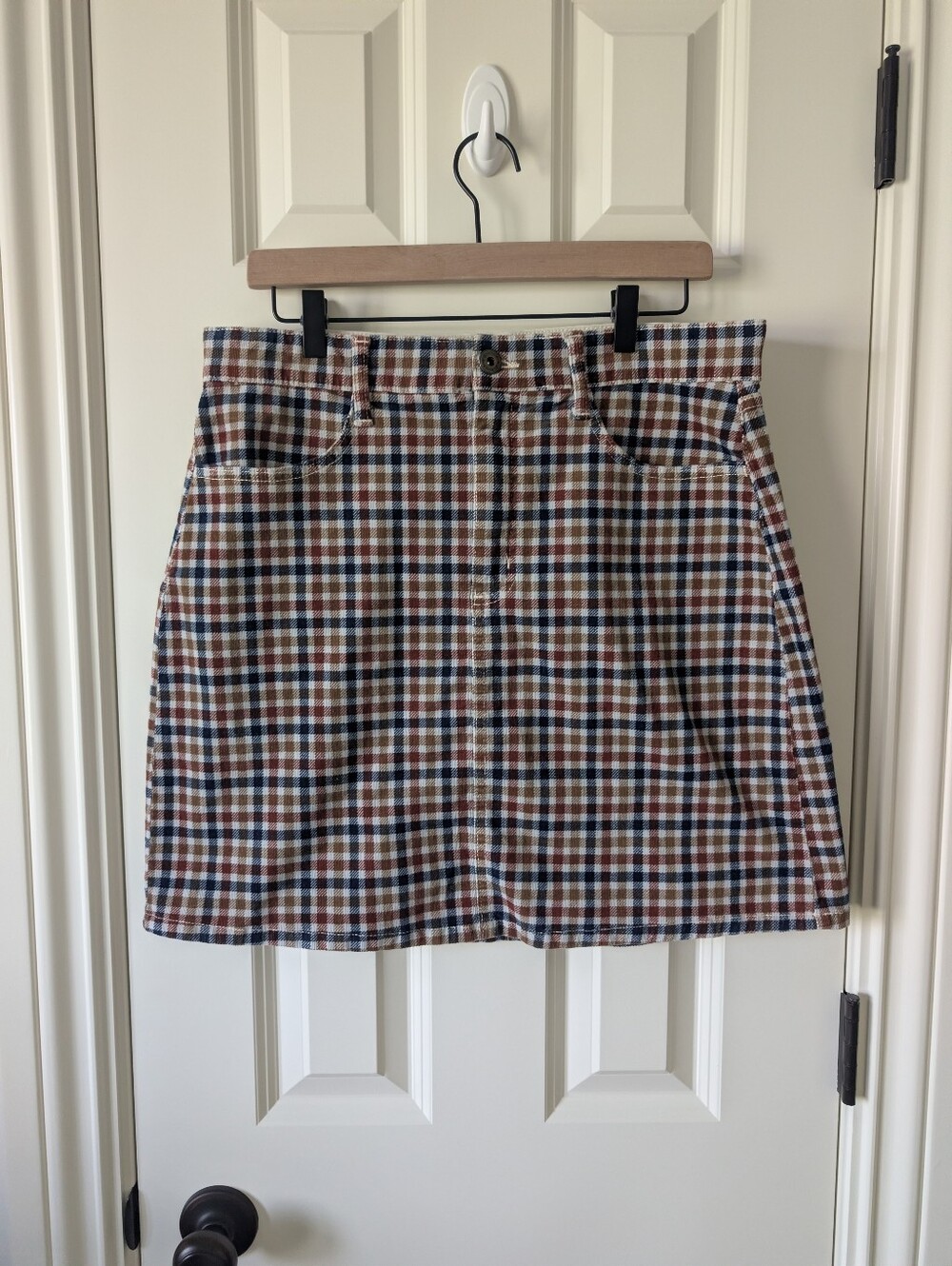 St. John’s Bay Plaid Mini Skirt Size 14